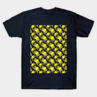 Spidy Pattern Yellow T-Shirt